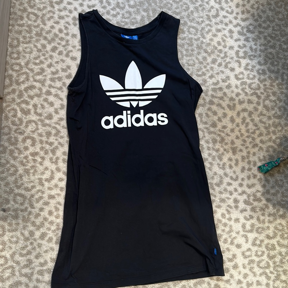 Adidas logo tank dress